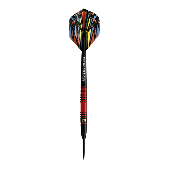 GOAT Athlete Red Tungsten Steel Darts Abgebildet ist das Produkt GOAT Athlete Red Tungsten Steeldarts. Die Darts haben ein auffälliges rotes Design.
