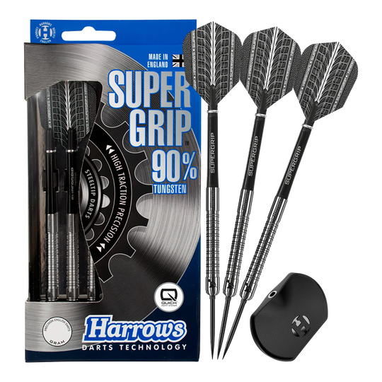 Harrows Supergrip 90 Quick Point Steel Darts