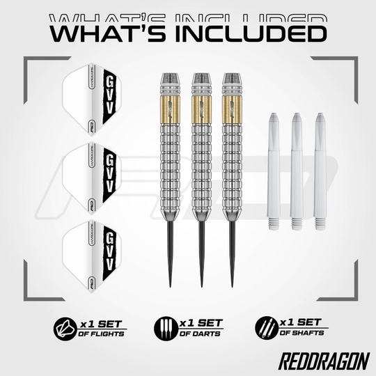 Red Dragon Gian Van Veen Brass Steeldarts - 21 g Red Dragon Gian Van Veen Brass Steeldarts - 21 g