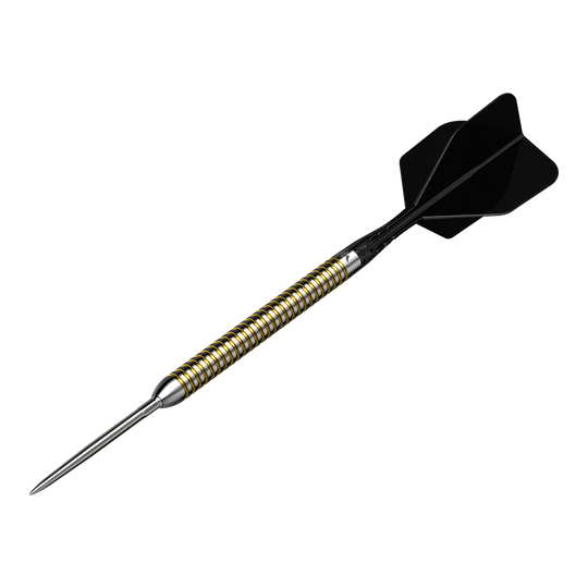 Mission Mike De Decker V2 R2.5 steel darts Abgebildet ist das Produkt Mission Mike De Decker V2 R2.5 Steeldarts. Es handelt sich um Darts für das Steeldart-Spiel.