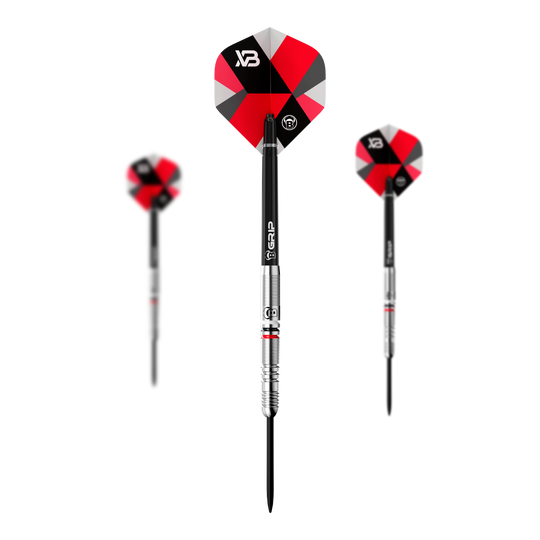 Bulls Xanti Van Den Bergh Steeldarts - 22g Dargestellt sind die Bulls Xanti Van Den Bergh Steeldarts - 22g im Set. Perfekt für ein vollständiges Dart-Erlebnis.