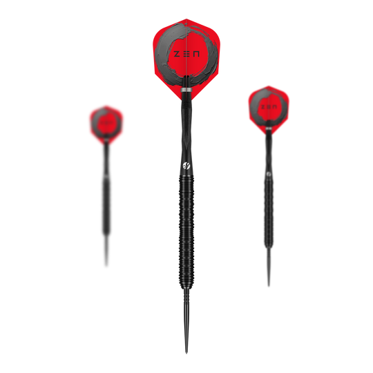 Shot ZEN Straight Turbo Point Steel Darts - 23g