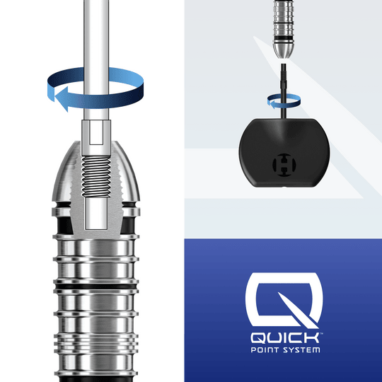 Harrow's Basic Quick Point Tool Das Harrows Basic Quick Point Tool ist auf diesem Bild erkennbar. Das nützliche Werkzeug eignet sich für Dartspieler.