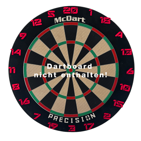 McDart Dartboard Number Rings / Number Ring Cyber Das Bild zeigt ein Objekt mit dem Dateinamen 'Cyber Rot Board'. Das Hauptmotiv ist ein Board mit roten Akzenten.