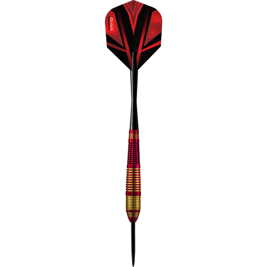 Harrows Vivid Brass Red Steeldarts