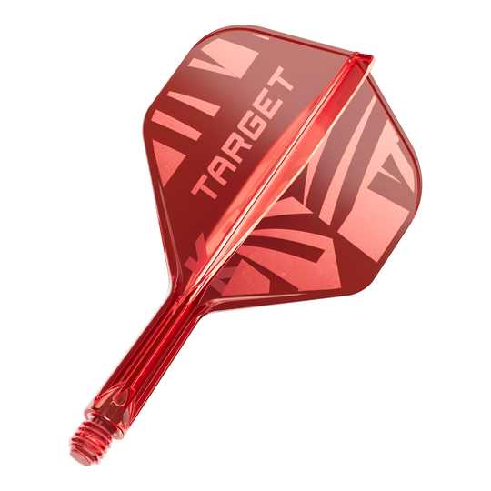 Target K-Flex Red No2 Standard Flights Ein Target K-Flex Red No2 Standard Flight in 19 mm ist abgebildet. Der Flight ist von vorne zu sehen.