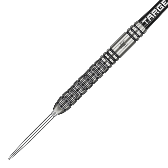 Die Target Beau Greaves GEN1 Swiss Point Steeldarts sind auf dem Produktbild zu sehen. Die Anordnung betont die Individualität der einzelnen Darts.