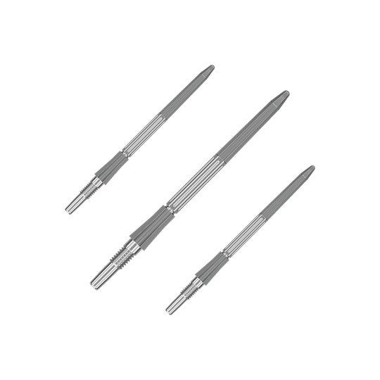 Auf dem Bild ist ein Set silberner Dartspitzen mit einer Länge von 35mm zu sehen. Die Dartspitzen passen zum Swiss Point System.