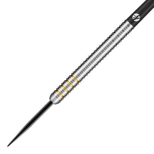 Das Foto präsentiert die Shot Ritchie Edhouse Core Steeldarts aus einer speziellen Ansicht. Die Darts bieten eine ausgezeichnete Wurfeigenschaft.