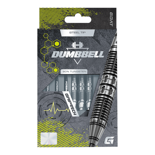 GOAT Dumbbell Steel Darts Hier sieht man die GOAT Dumbbell Steeldarts. Die Steeldarts besitzen ein unverwechselbares Aussehen.
