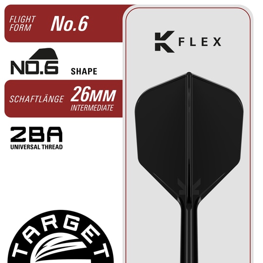 Target Black Marque Pierce Soft Darts - 18.5g Abbildung der Target Black Marque Pierce Softdarts mit einem Gewicht von 18,5g. Die Softdarts zeichnen sich durch ihre schwarze Farbgebung und hochwertige Verarbeitung aus.