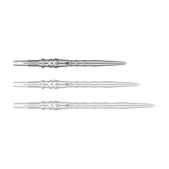 Das Bild zeigt Dartspitzen in Silber. Die Datei heißt "340379_Target_Japan_Premium_SwissPoint_Dartspitzen_Silber_30mm_1".