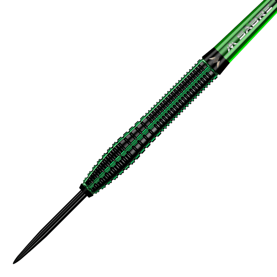 Mission Venom steel darts Das Bild zeigt mehrere Mission Venom Steeldarts aus einer anderen Perspektive. Der Fokus liegt auf den Details.