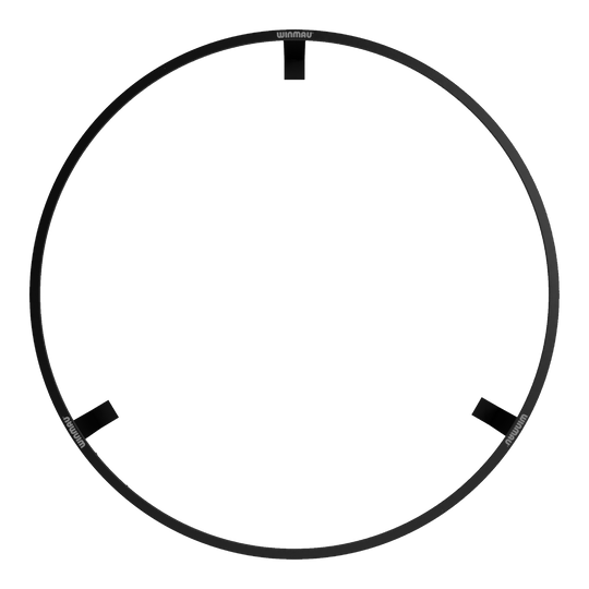 BUNDLE Winmau Plasma LED lighting and surround Das Bild zeigt das Winmau Plasma LED Beleuchtung und Surround Bundle. Es handelt sich um einen runden LED-Leuchtring, der für Dartboards verwendet wird.