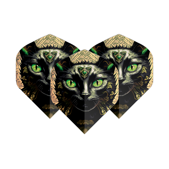 Pentathlon Flights Cat Pentathlon Flights Katze werden als Set präsentiert. Das Motiv einer Zeichnung ist sichtbar.