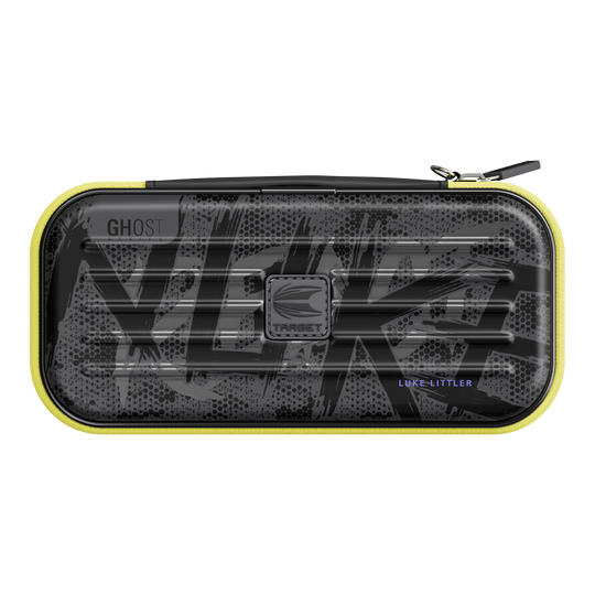 Abgebildet ist das Takoma Ghost Series Luke Littler Dartcase. Das stilvolle Dartcase bietet Platz für Dartpfeile und Zubehör.