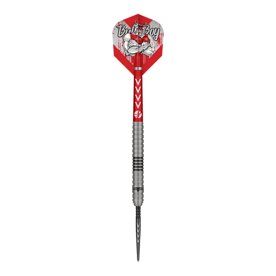 Shot Michael Smith Series 2 Turbo Point steel darts Dieses Bild präsentiert die Shot Michael Smith Series 2 Turbo Point Steeldarts. Die Pfeile gehören zur beliebten Michael Smith Kollektion.