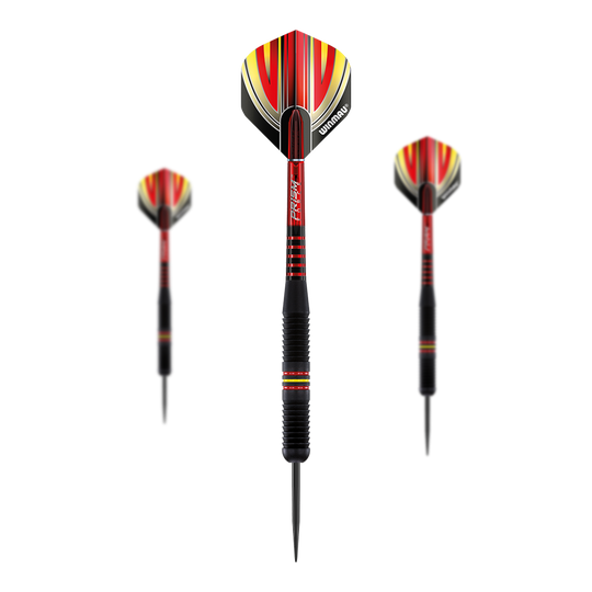 Winmau Outrage V1 Black Coated Brass Steel darts