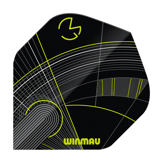 Winmau Prism Delta MvG Black Green No2 Standard Flights Abgebildet sind die Winmau Prism Delta MvG Black Green No2 Standard Flights. Die Flights haben ein markantes schwarzes und grünes Design.