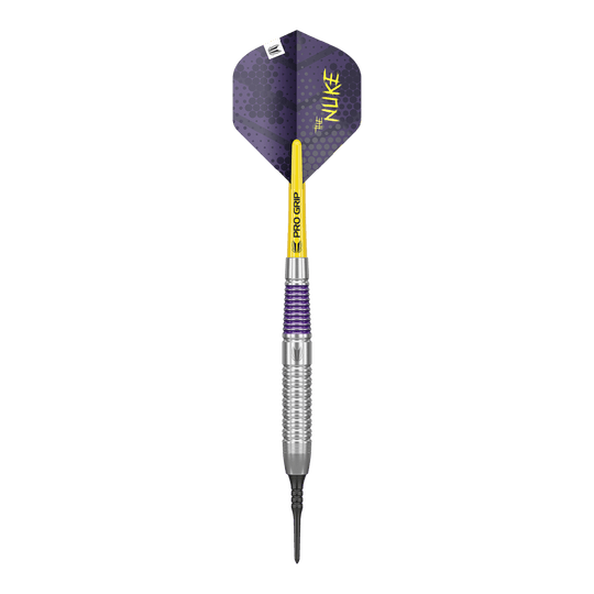 Target Luke Littler Brass Soft Darts - 19g Abgebildet ist ein Target Luke Littler Brass Softdarts mit einem Gewicht von 19g. Der Dartpfeil ist speziell für Softdarts konzipiert.