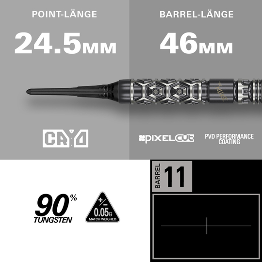 Target Luke Littler Nuke Fallout Soft Darts - 19g Target Luke Littler Nuke Fallout Soft Darts - 19g