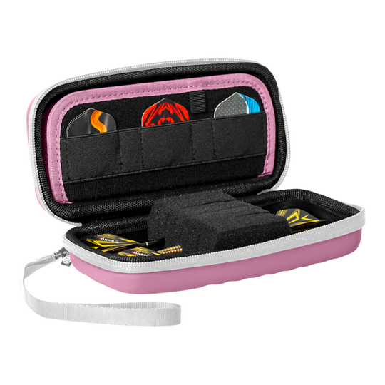 Zu sehen ist das Bulls Orbis S Dartcase in Pink. Es ist ein praktisches Etui für Dartspieler.