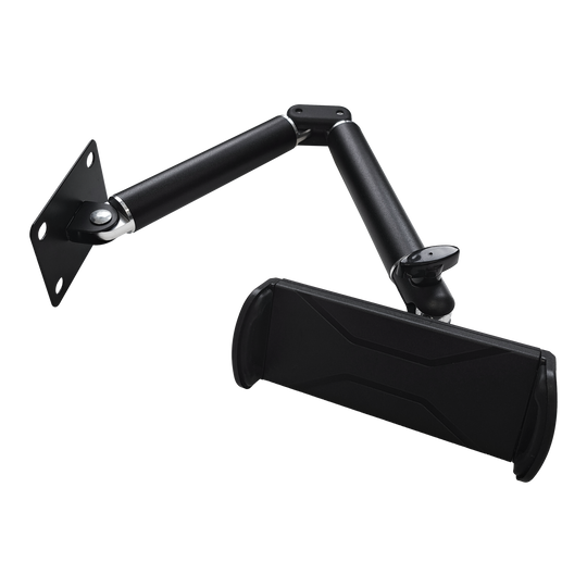 McDart TABFlex tablet wall mount with flexible arm Dies ist die McDart TABFlex Tablet Wandhalterung mit flexiblem Arm. Sie ermöglicht eine stabile Befestigung eines Tablets an der Wand und kann flexibel ausgerichtet werden.