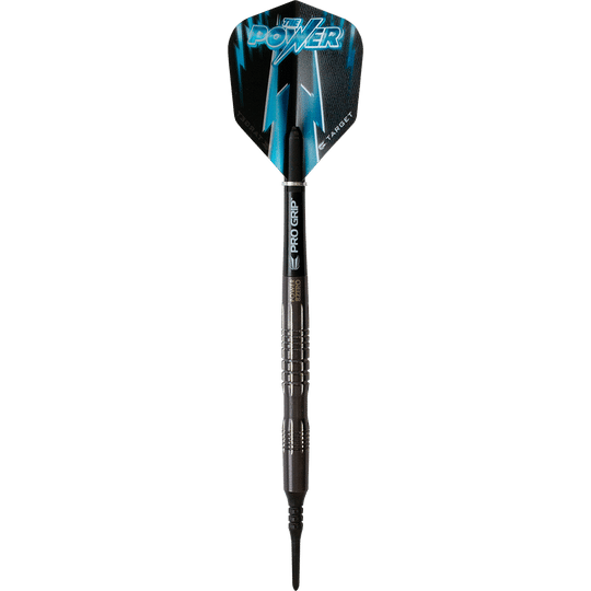 Target Phil Taylor 8Zero Black Titanium Soft Darts - 18g