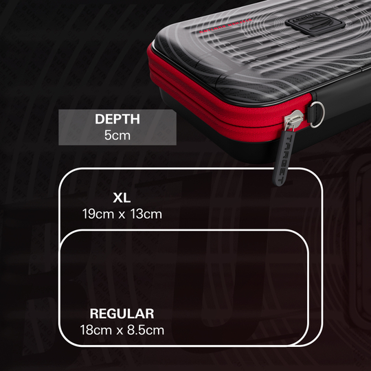 Abgebildet ist das Takoma XL Ghost Series Stephen Bunting Dartcase. Die Darttasche ist dem professionellen Dartspieler Stephen Bunting gewidmet.