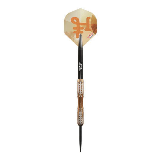 Bulls NL Bronzo True Steel Darts - 23g Dieses Bild stellt die Bulls NL Bronzo True Steeldarts - 23g dar. Die Darts sind für den professionellen Einsatz gedacht.