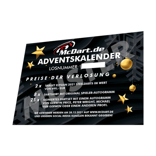 McDart Darts Advent Calendar 2021 - Standard Edition
