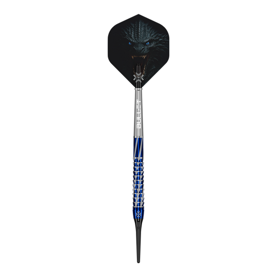 Bullet Hydra Softdarts - 20g Darts sind einzeln abgebildet. Man erkennt gut die Oberfläche und die Details des Softdarts.