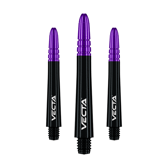 Winmau Vecta Shafts - Schwarz Lila