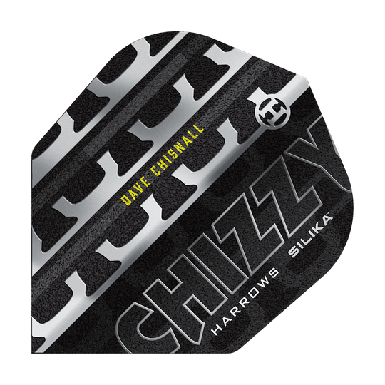 Zu sehen sind Harrows Dave Chisnall Chizzy Series 4 No6 Flights. Diese Flights sind für Darts gedacht.