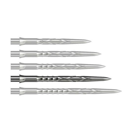 Caliburn System steel dart tips - HAN G2 - Silver Auf dem Bild ist eine Caliburn Evo System Steeldartspitze HAN G2 in Silber und 36 mm Länge zu sehen. Sie ist speziell für Steeldarts geeignet.