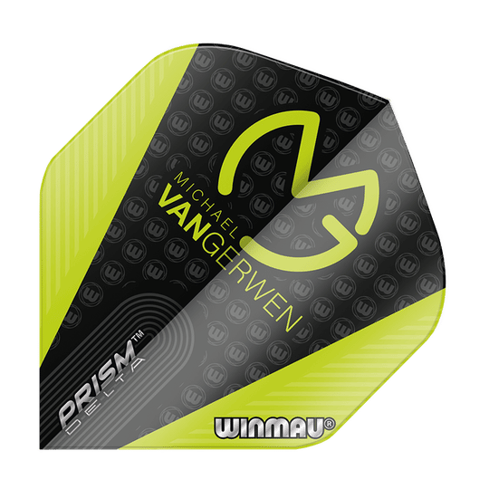 Winmau Prism Delta MvG Black Green Standard Flights