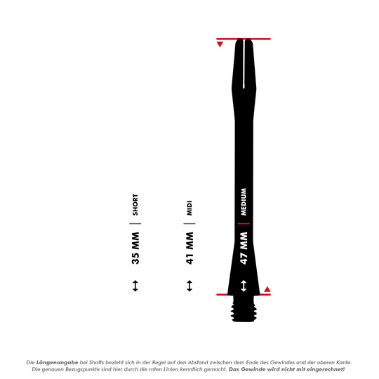 Harrows Ceramic Shafts - Matt Black