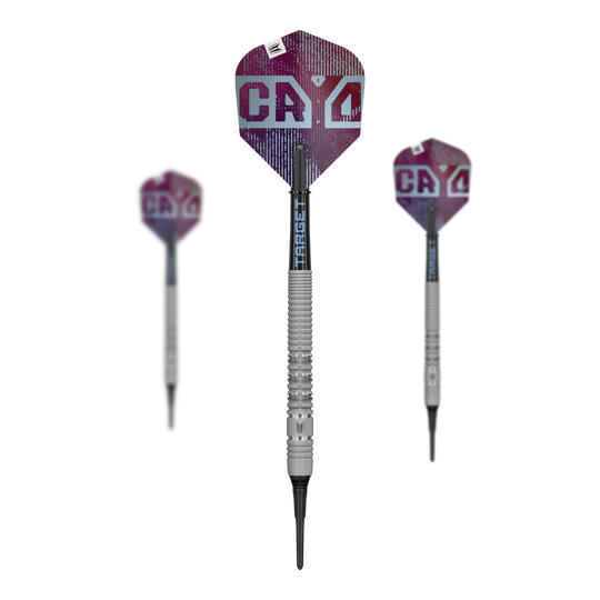 Auf dem Bild sieht man das Set der Target Cryo 11 Softdarts. Das Produkt eignet sich für Präzision und Spaß beim Darten.