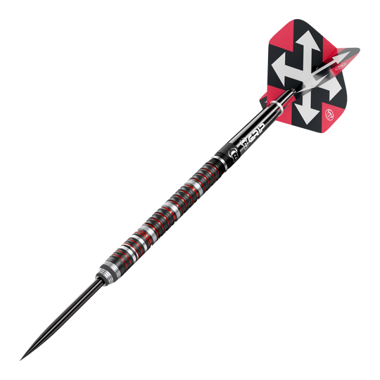 Das Bild zeigt die Bulls Sixty S2 Steeldarts. Die Darts sind für präzises Werfen beim Dartspiel entworfen.