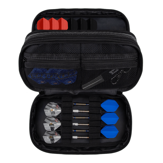 Bulls NL Carbon Wallet Das Bild zeigt das Bulls NL Carbon Wallet. Es ist eine stilvolle und kompakte Brieftasche für Dartzubehör.