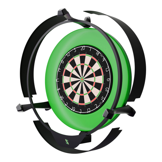 Scolia Home 2 Electronic Autoscoring System with Lighting Ring 2026 Ein weiteres Bild zeigt das Scolia Home 2 Electronic Autoscoring System mit Beleuchtungsring. Das Set ist übersichtlich dargestellt.