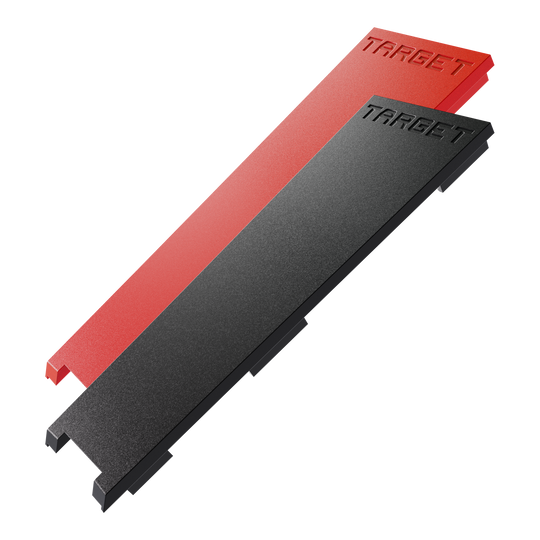 Abgebildet sind die Target OMNI Leg Protectors. Das Produkt dient zum Schutz der Beine beim Dartspielen.