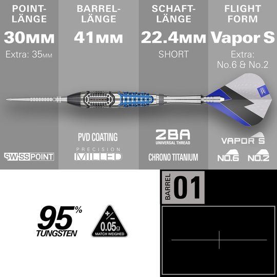 Target Phil Taylor Power X Chrono Swiss Points steel darts Target Phil Taylor Power X Chrono Swiss Points steel darts