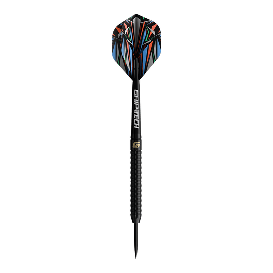 Abgebildet ist das Produkt GOAT Athlete Black Tungsten Steeldarts. Es handelt sich um hochwertige Steeldarts mit schwarzem Wolfram-Schaftelement.