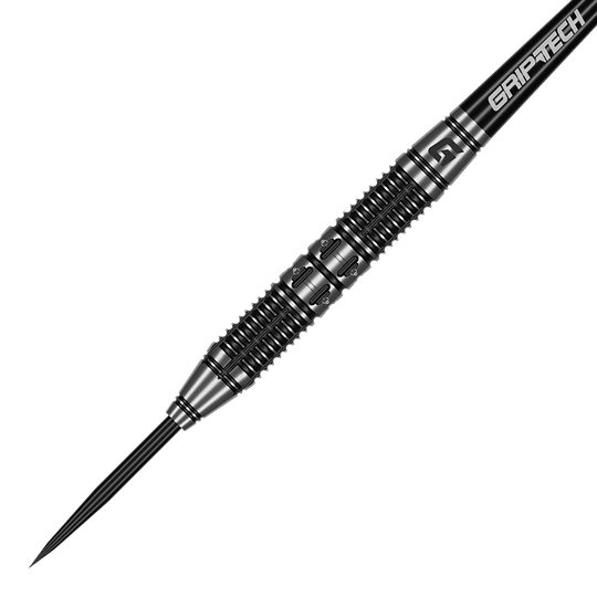 Abgebildet ist das Produkt GOAT Dumbbell Steeldarts. Diese Steeldarts zeichnen sich durch eine spezielle Form aus.