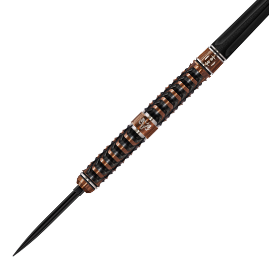 Harrows Wolfram Trinity Quick Point Steeldarts sind auf diesem Bild abgebildet. Diese Steeldarts sind für präzises Dartspiel konzipiert.