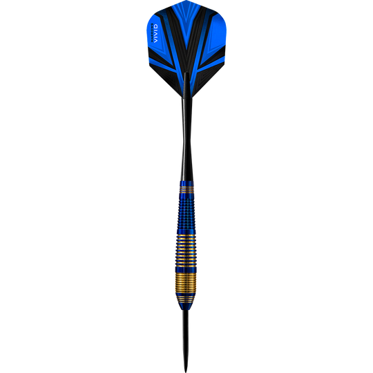 Harrows Vivid Brass Blue steel darts