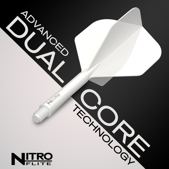 Red Dragon Nitroflite White Shaft White Flights No2 Abgebildet ist der Red Dragon Nitroflite White Shaft White Flights No2. Der Artikel besteht aus weißen Dartflights mit weißem Schaft.