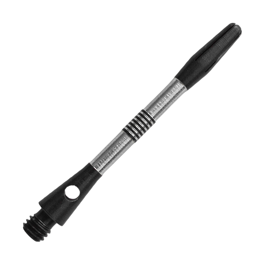 Bulls NL Cetra Aluminium Shafts - Black Auf diesem Bild ist ein weiterer schwarzer Aluminium-Schaft zu sehen. Der Schaft ist für Dartpfeile geeignet und misst 34mm.