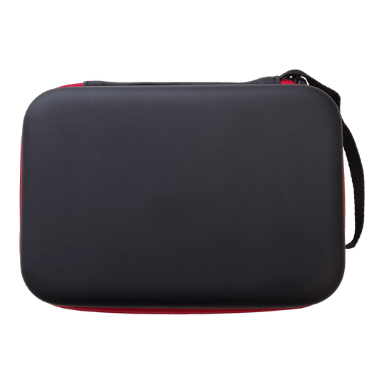 Das Bild zeigt ein Dartcase in schwarzer Farbe. Es ist ein Aufbewahrungsetui für Dart-Zubehör.